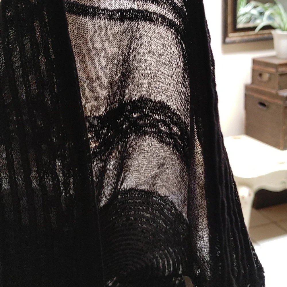 Simply Vera Wang Black Long Sleeve Party Dress